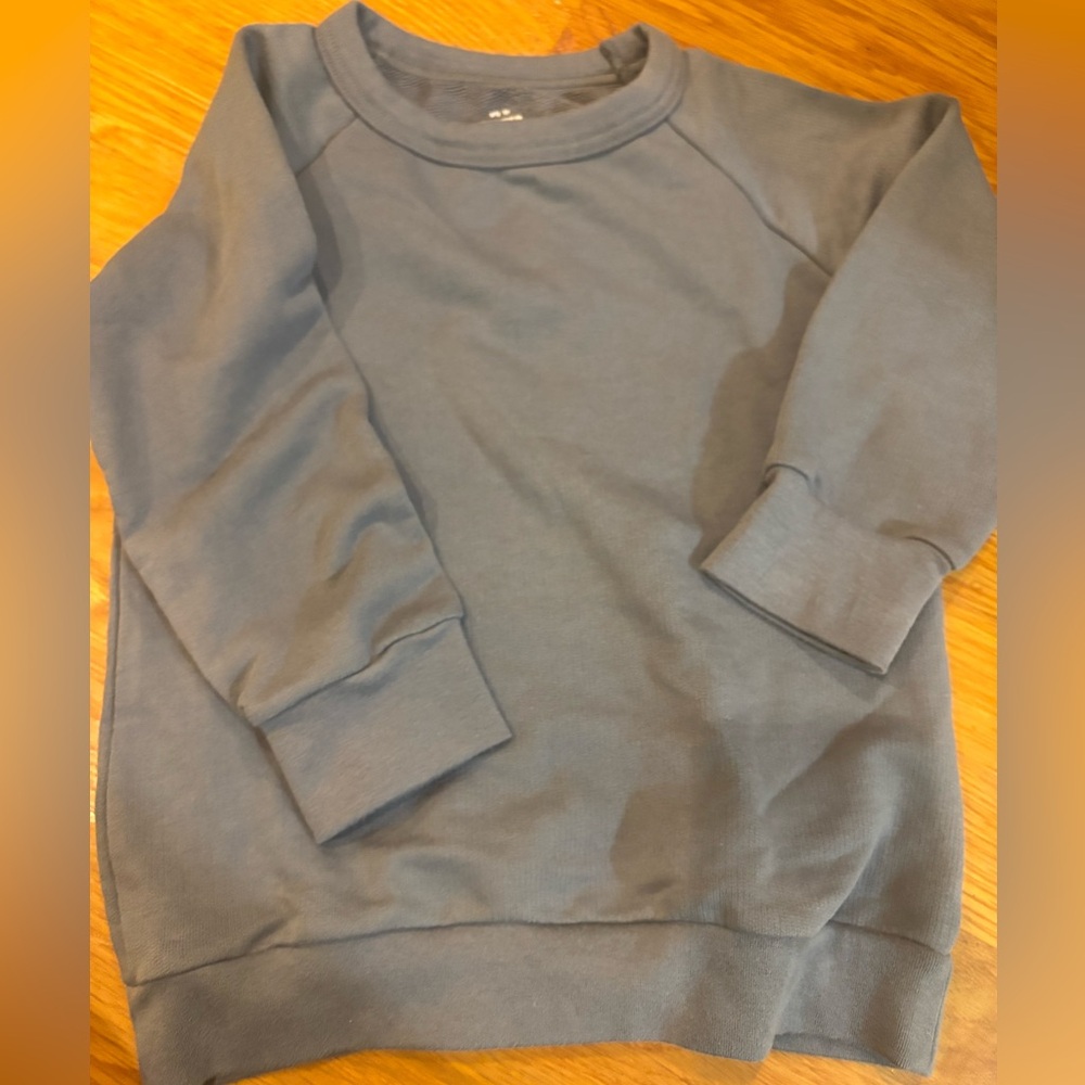 Winter Water Factory blue cotton sweatshirt 3T